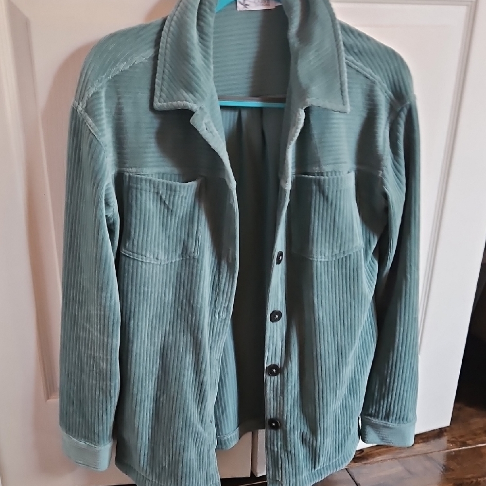 Women's Green Corduroy Jacket